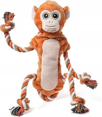 Sedioso Plush Squeaky Monkey Chew Toy for Dogs