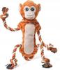 Jouet à mâcher Squeaky Monkey en peluche pour chiens