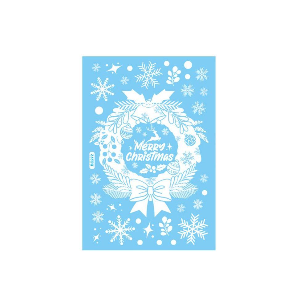 

Cartoon Santa Claus Window Decals Vinyl Merry Christmas Clings Gifts Wall Art 7