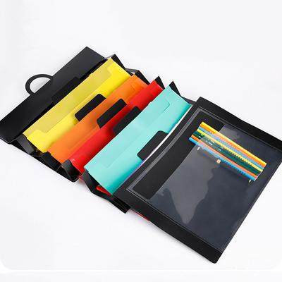 Stationery Organizer Advanced Color Storage Album Student Multi Functional Folder Plastic Hanging Organ Folder For Students File