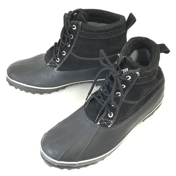 

FieldCore Genuine Leather Waterproof Hunting Snow Boots [L / 24.525.5 / Black] Short Boots