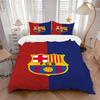 Fcb Team Crest Print 3Pcs Bedding Setduvet Cover With 2 Bedropillowcase Home Birthday Gift