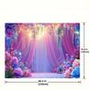 2D Dreamy Hanging Floral Curtain Backdrop Wedding Ceremony & Party Decoration Background