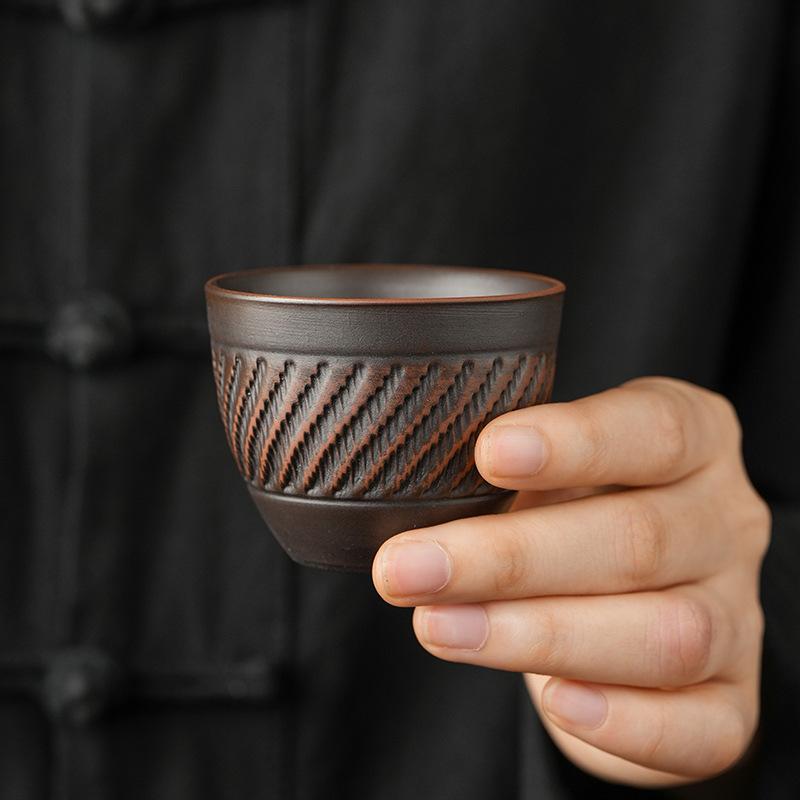 New Zitao Jumping Knife Tea Cup, Zisha Nud, Kung Fu Tea Set, Ceramic Tea Cup, Large Master Cup, High-End Household Use