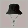 1pc Quick-Dry Foldable Bucket Hat With Sun Protection - Unisex, Adjustable Drawstring, Lightweight Polyester Cap For Fishing
