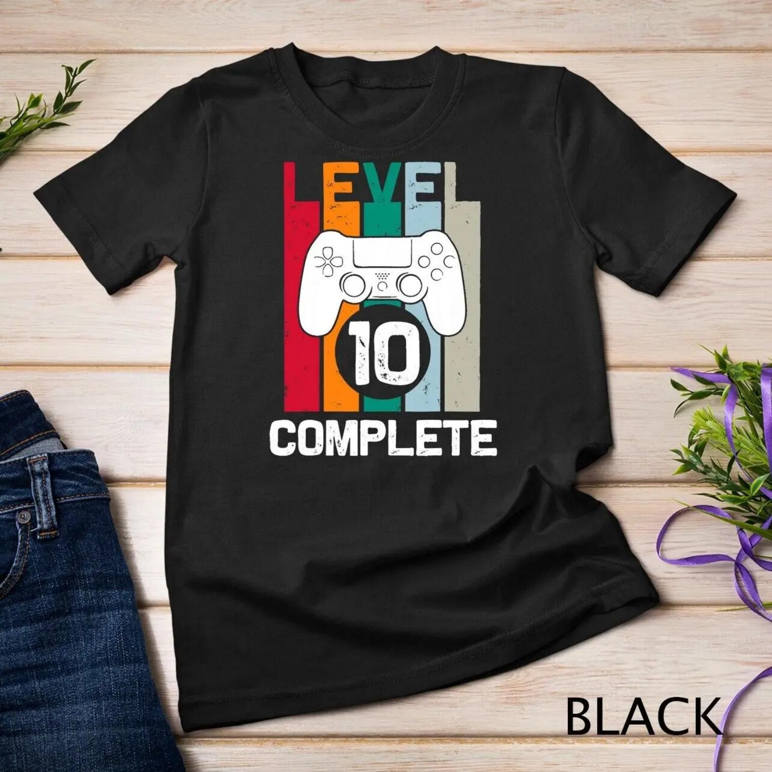 Level 10 Complete 10th Year Anniversary Wedding for Him T shirt S