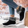 Pelz Damen Schneestiefel Knöchel Flats Sportschuhe Warme Sneakers Wildleder Winter Neu 2024 Walking Casual Kurzer Plüsch Baumwollschuhe Mujer