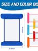 Foldable Inflatable Pool Hammock with Backrest, Dual-Use Floating Mat & Water Lounger