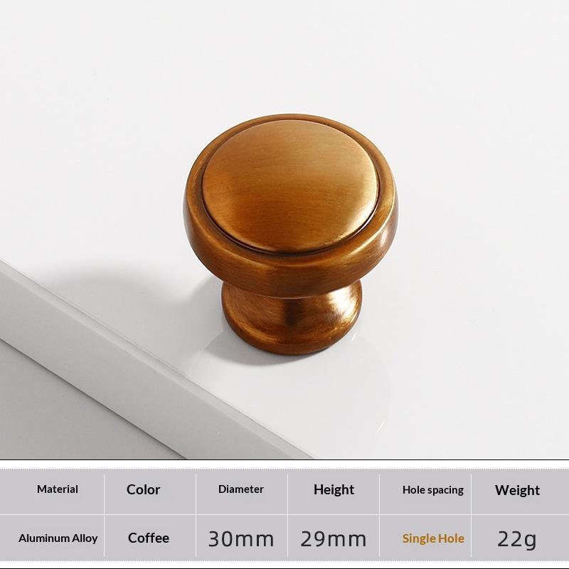 Aluminum Alloy Furniture Knobs Rustproof Waterproof Surface Classic Design for Cabinet Drawer Dresser Bathroom Kitchen Furniture
