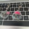 4 Pack Hamster Acrylic Keychain Fashion Bag Charm Stylish Bag Pendant Cartoon Key Rings Suitable for Bag and Keys