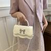 This Year's Popular Bow Small Bag Women's Trend New Foreign Style Spring and Summer Texture Small Square Bag Chain Messenger Bag