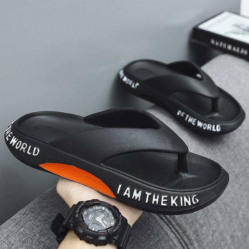 

Flip-flops men s non-slip and wear-resistant outer wear clips feet outdoor beach slippers men s home bath bathroom summer clips 39 чёрный