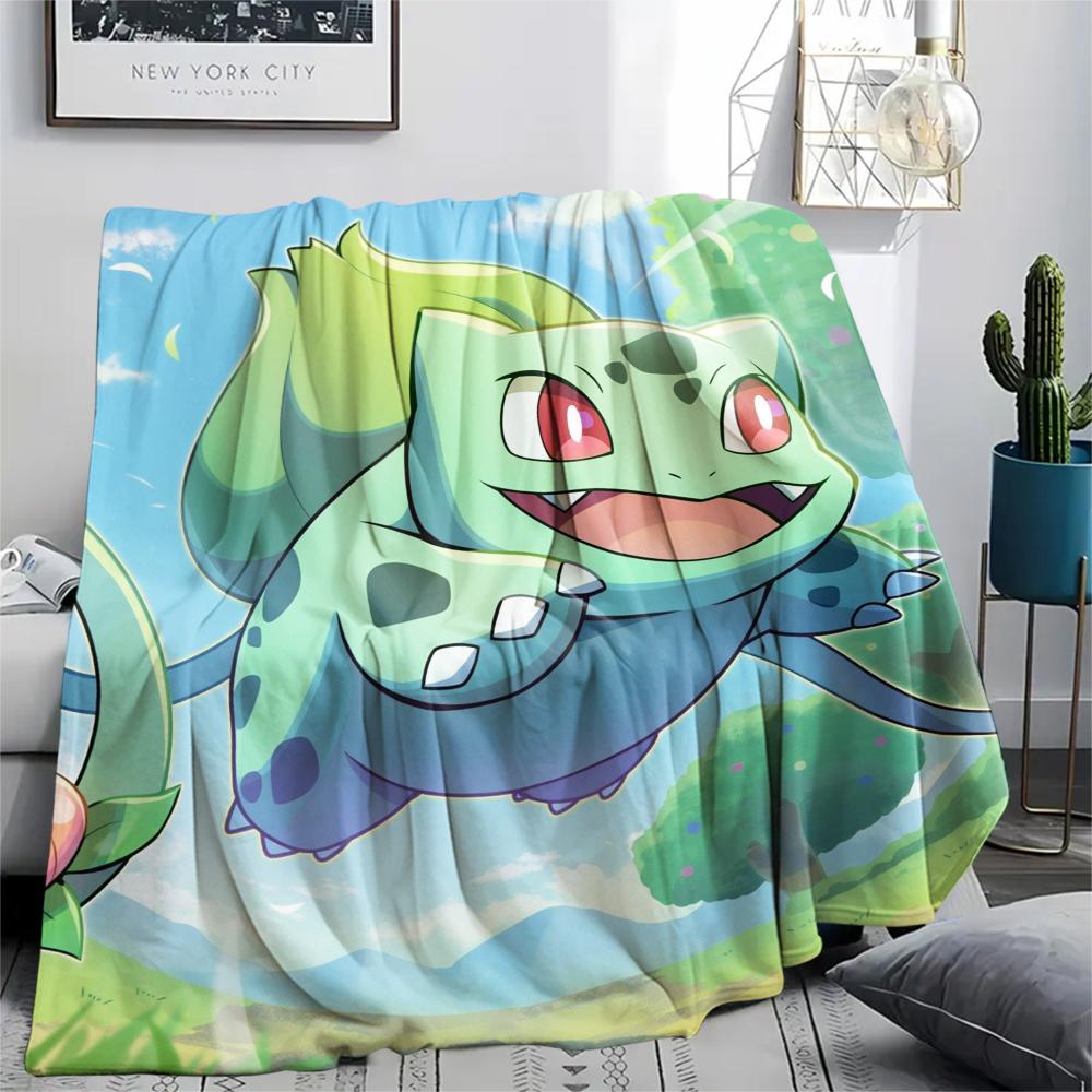 Bulbasaur Pokemon Blanket, Cozy Throw for Home Decor, Great Gift for Bulbasaur Collectors.chl