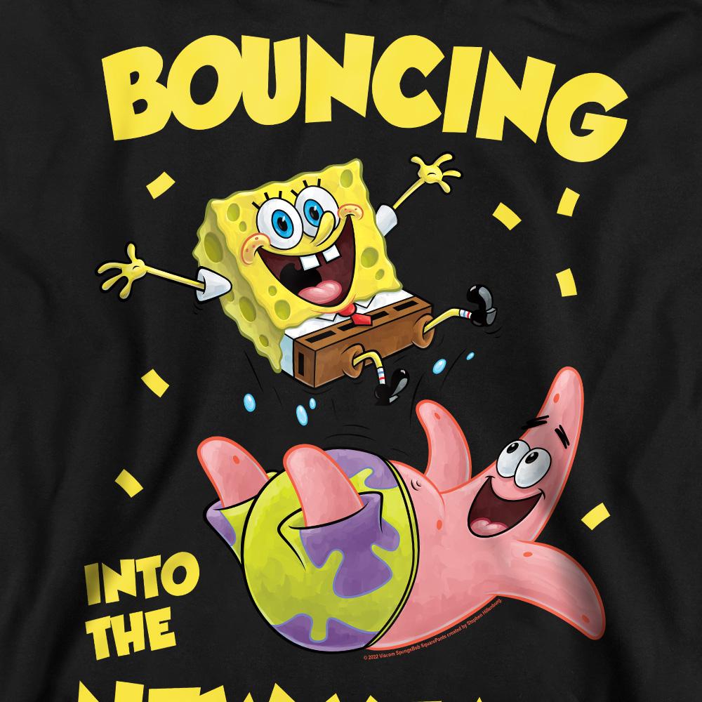 SpongeBob SquarePants Unisex Adult Bouncing Into The New Year Sweatshirt
