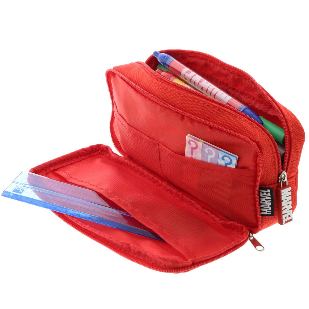 Sunstar Stationery Marvel Pen Case Double Character Palette Red S1416707