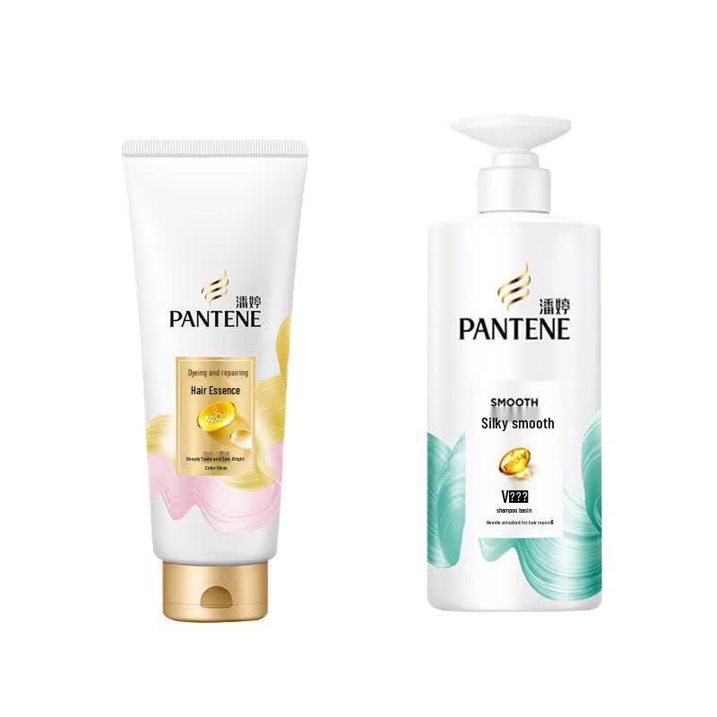 Pantene PRO-V Silk Smooth Shampoo & Color Repair Conditioner Set