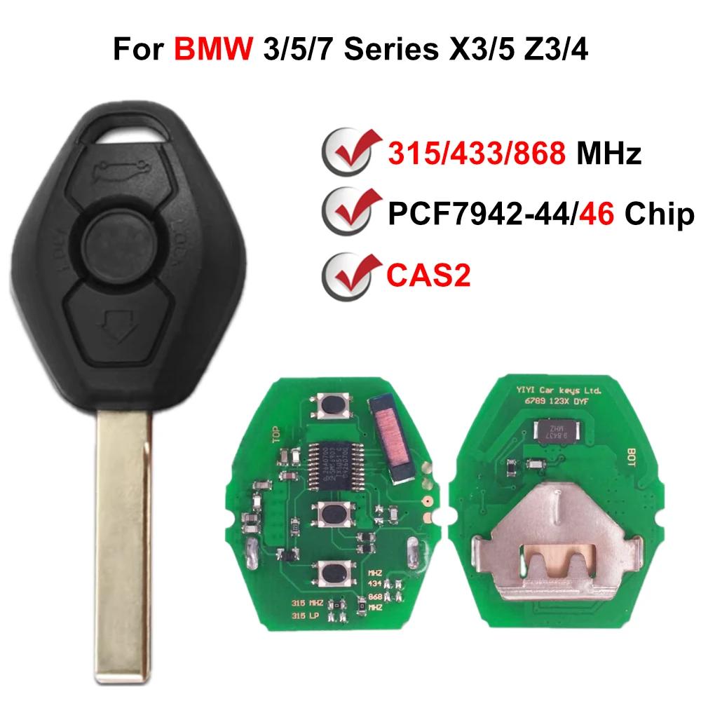 3 Buttons CAS2 with HU92 Blade PCF7942-44 System Remote Key 2 Track For BMW X3/5 Z3/4 3/5/7 Series 2004 2005 2006 2010