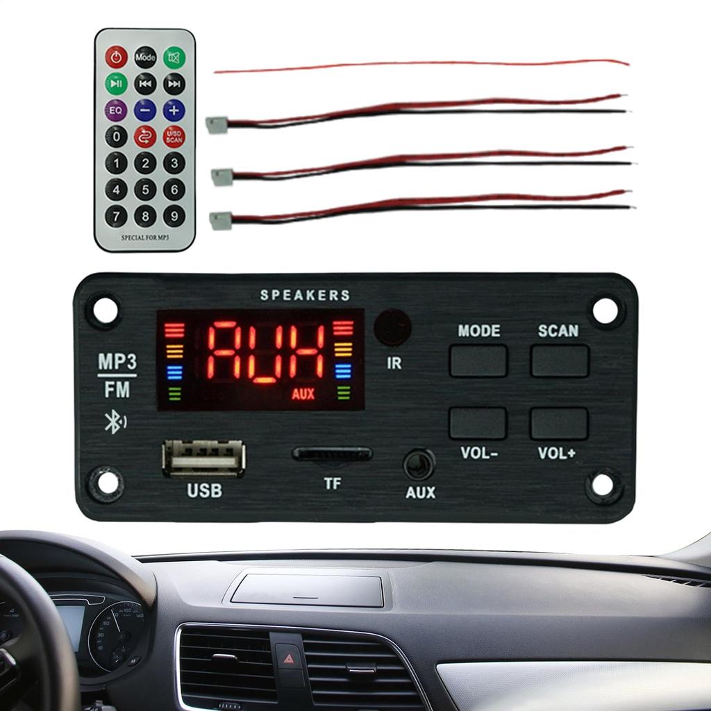 Car Audio - Remote Decoding Module - Wireless Operation, Lossless Sound Quality, Dual 25W