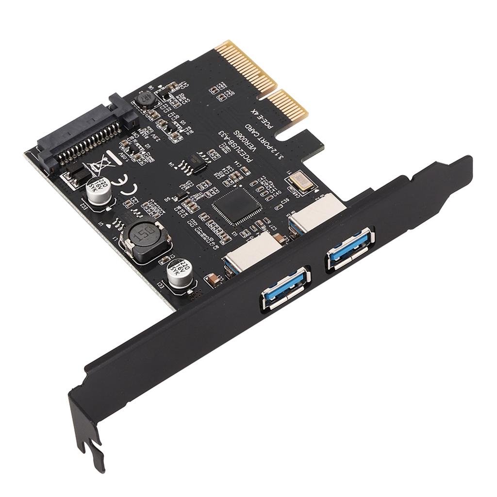 USB3.2 Expansion Card TYPE‑C+TYPE‑A Desktop Expansion Card for ASMedia ASM3142 10Gbps
