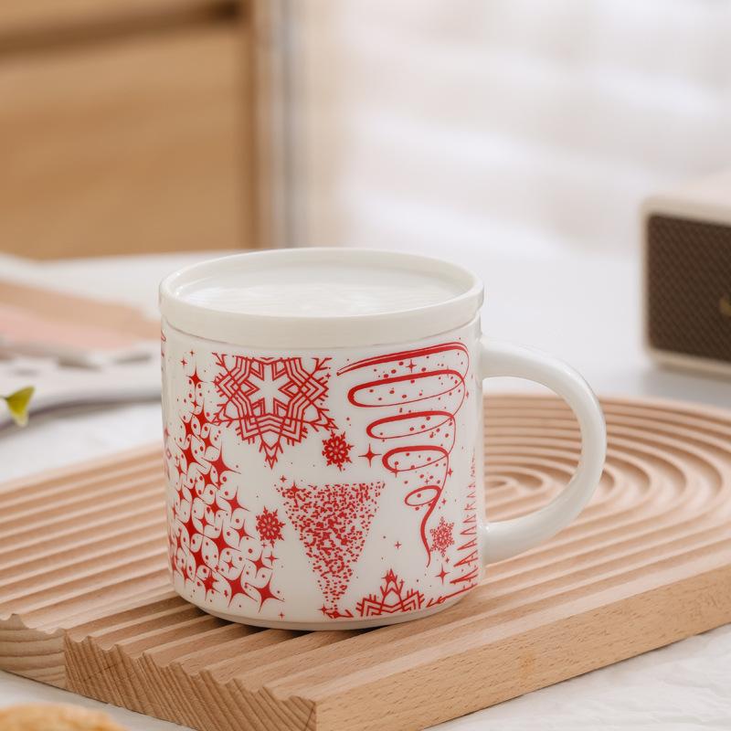 Christmas City Cup Gift Box, Stacked Cup With Lid, Extra Large Christmas Gift Gift