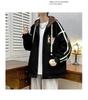 Hooded Casual Baseball Jacket for Teen Boys and Men's 2024 Stylish Outerwear