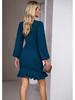 Spring/Summer 2026 Puff Sleeve Solid Color Bodycon Sheath Dress for Women