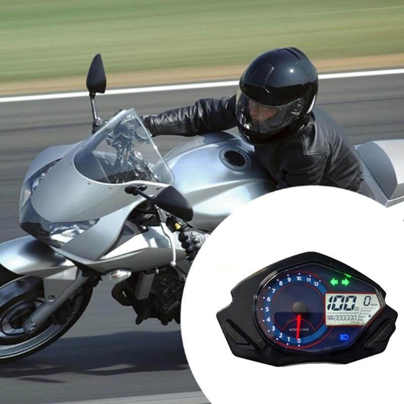 Waterproof Motorcycle Dashboard with LED Illumination Offering Fuel Monitoring Speed Alert and Design For FT250 TS250CC Riders