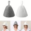 Thicken Wool Felt Shower Cap Hair Turban Quickly Towel Drying Hats Felt Sauna Hat Men Dry Sauna Cap for Man XYM005