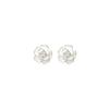 Camellia Zircon Stud Dangle Earrings - Fresh, Sweet, Unique, High-End French Style Jewelry