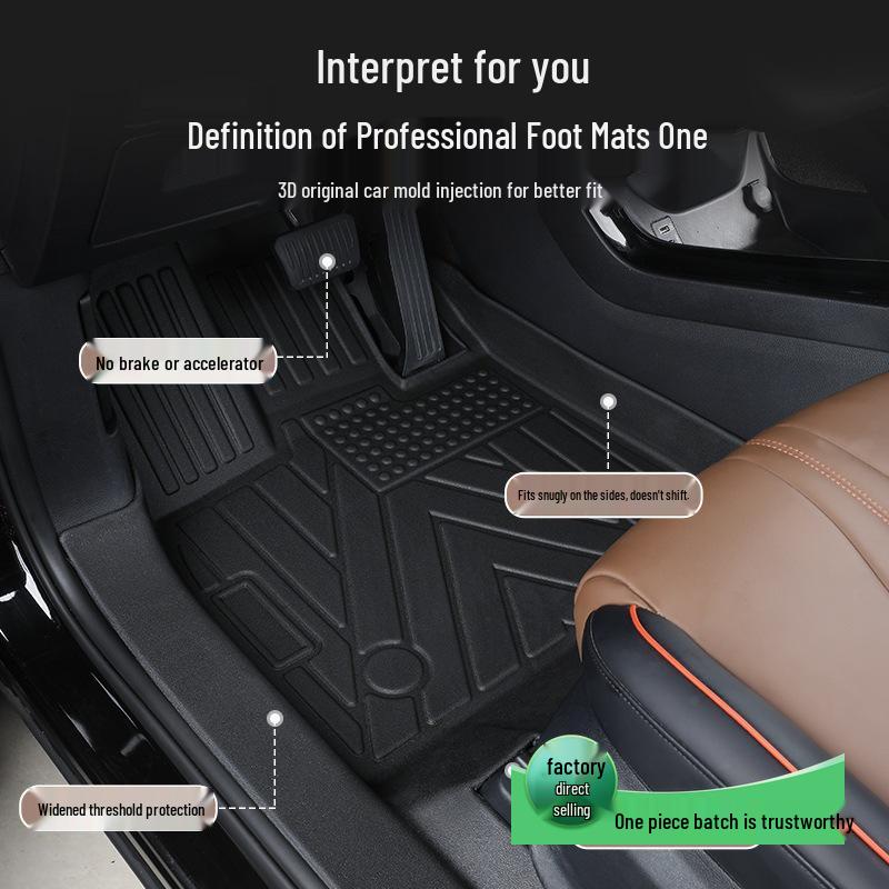 Geely Binyue Cool TPE Car Floor Mats – Waterproof, Wear-Resistant, Eco-Friendly, with Door Sill Protection