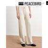 Peacebird Women's Color-block Knit Wide-Leg Pants