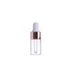 Mini Dropper Bottles Oil Aromatherapy Bottles with Rose Gold Cap Reagent Pipettes Bottles  Transparent Bottle 1ml 2ml 3m 4m 5m