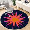 1pc Cosmic Burst Chair Carpet for Office, Round Non Slip Durable Large Size Office Carpet, Suitable for Office