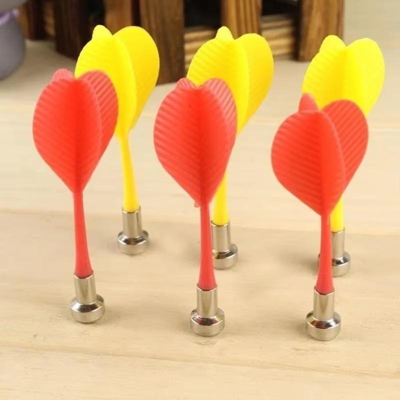 3Pcs/batch of Bull Eye Target Plastic Darts for Double-sided Magnetic Board Wing Magnetic Darts (color Random) Darts