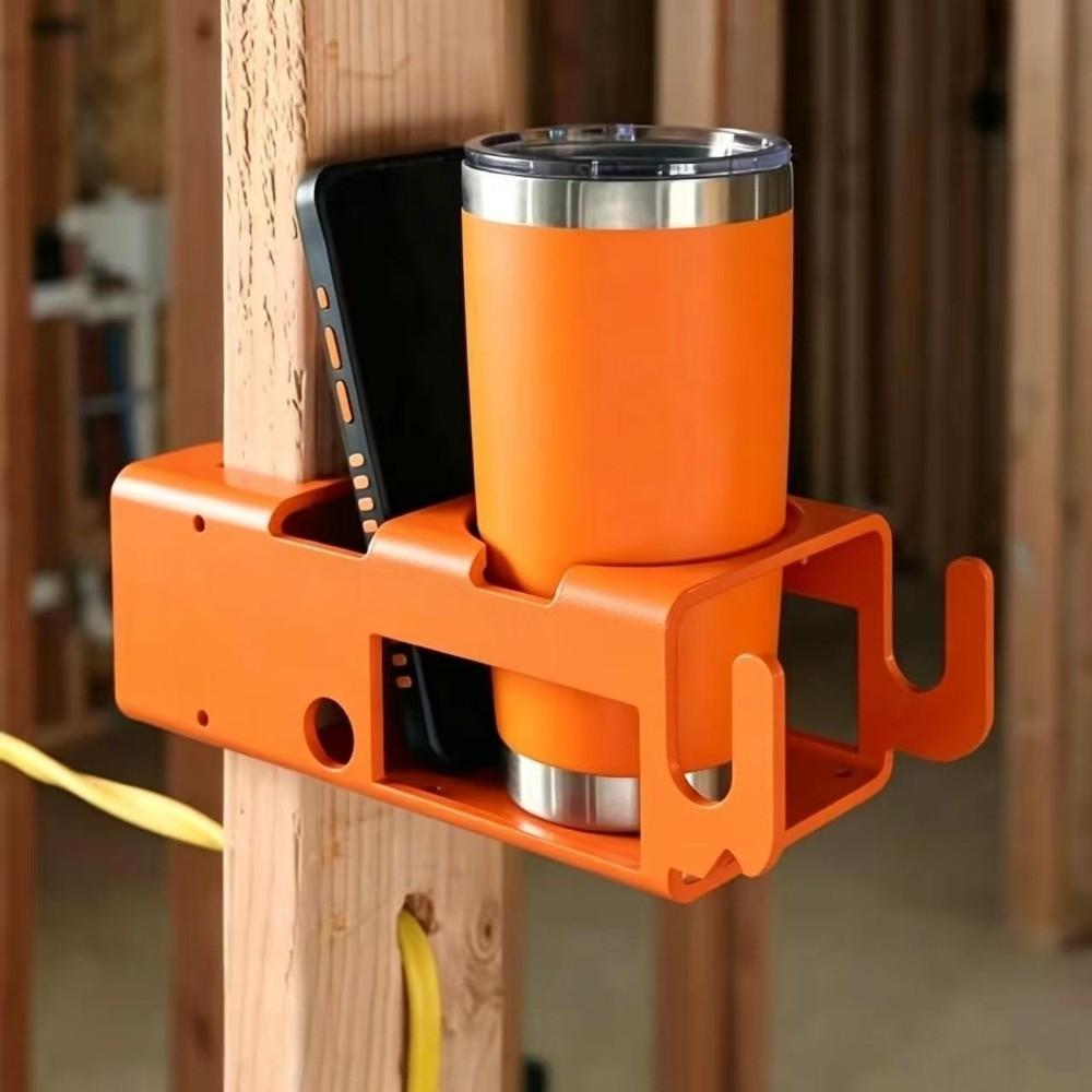 Portable Wall Mounted Cup Holder Coffee Mug Holder for Garage Workshop Construction Site