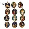 Festive Rhinestone Pearl Pendants 12Pcs DIY Christmas Painting Ornament Kit, Faux Kits Art Hanging Decor for Adults, Holiday Tree Wreath Mantel Craft