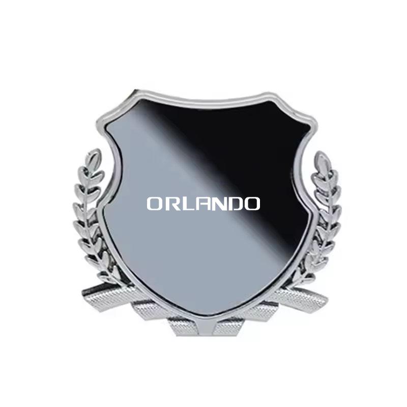 Custom Zinc Alloy Car Fender Emblem Metal Side Window Badge For Chevrolet Orlando Logo Exterior Modification Decor Accessories