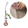 Handmade 3D Fruit Phone Charm Resin Beaded Keychain Fashion Bag Accessory Suitable for Phone and Schoolbag Bag and Key