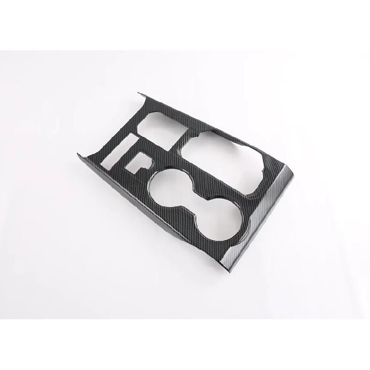 For Toyota Highlander XU70    Car Accessories Carbon Fiber Style Gear Shift Panel Center Console Cover Trim Frame