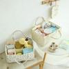Floral Diaper Organizer Basket Practical Design For Neatly Storing Infant Supplies Diaper Basket Basket