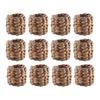 T02C!Water Hyacinth Napkin Rings Set Of 12, Hand-Woven Farmhouse Napkin Rings, Rustic Napkin Rings For Birthday Party