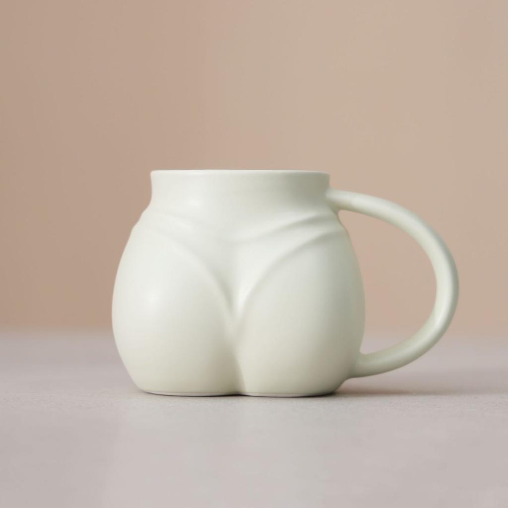 Ceramic Coffee Cup Large Capacity Macaron Color Mug Irregular Latte Cup