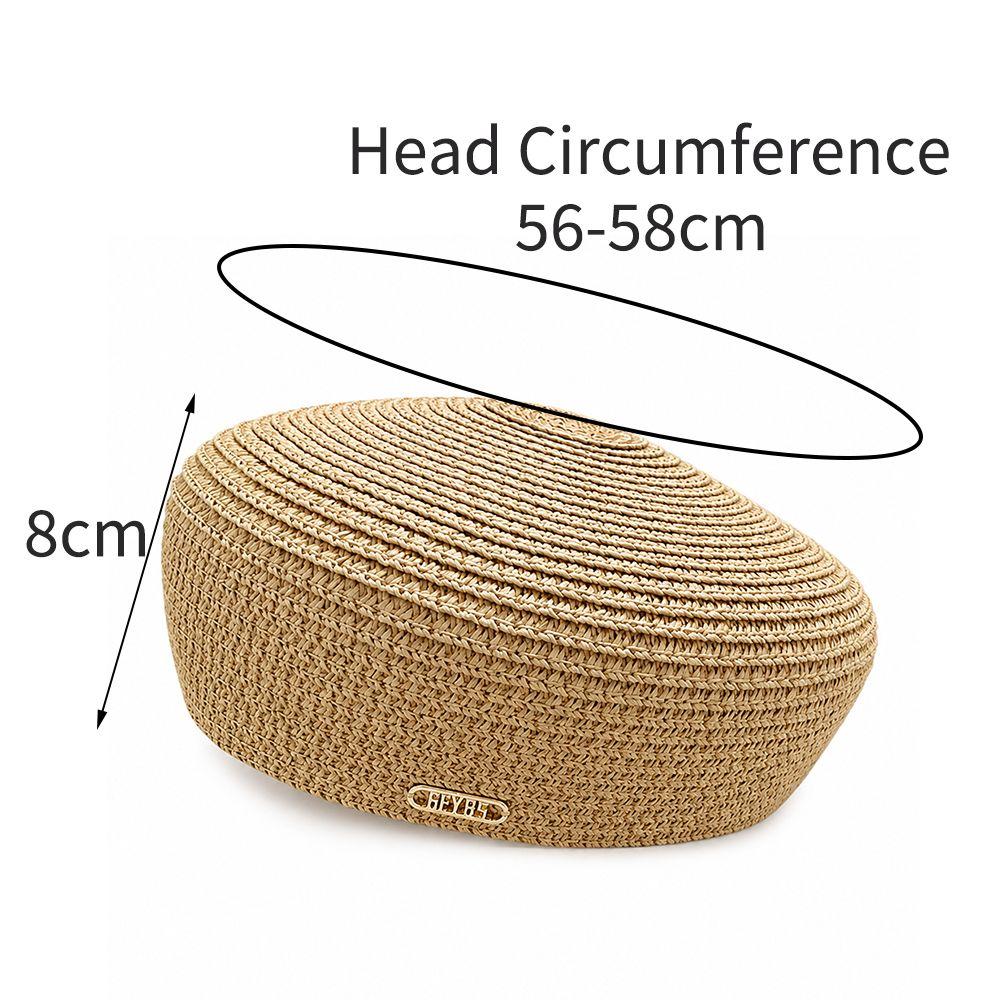 Solid Women's Straw Pillbox Hat Structured Crown Painter Hat New Round Dress Hat  Formal Occasions