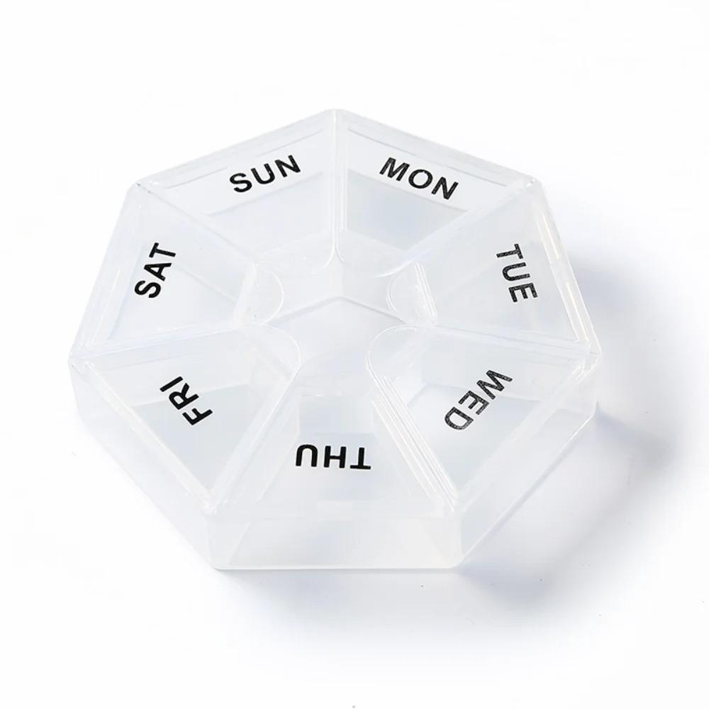 New Hot Mini Portable Travel Weekly 7 Grids Pill Case Box Organizer Tablet Holder Storage Container for Vitamin Medicine FishOil