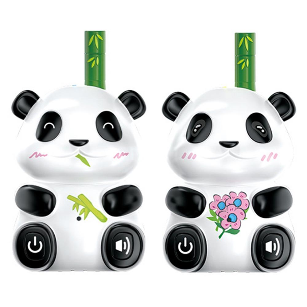 2Pcs Panda Kids Walkie Talkie Toys Transceiver Parent-child Intercom Machine  Outdoor