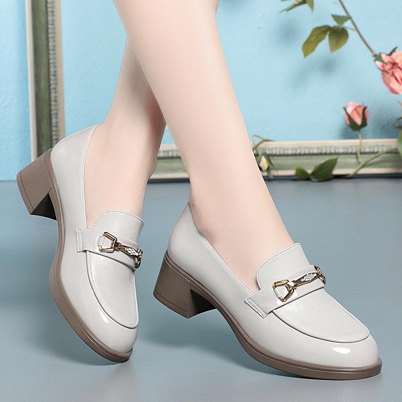 Fashion Spring Autumn Ladies Pumps Shallow Shoes for Women Crystal High Heels With Heel Loafers Fashion Breathable Single Shoe Classic