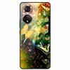 For Honor 50 Case Cartoon Tempered Glass Back Cover Hard Case For Huawei Honor 50 Pro Phone Cases NTH-AN00 NTH-NX9 Fundas Coque