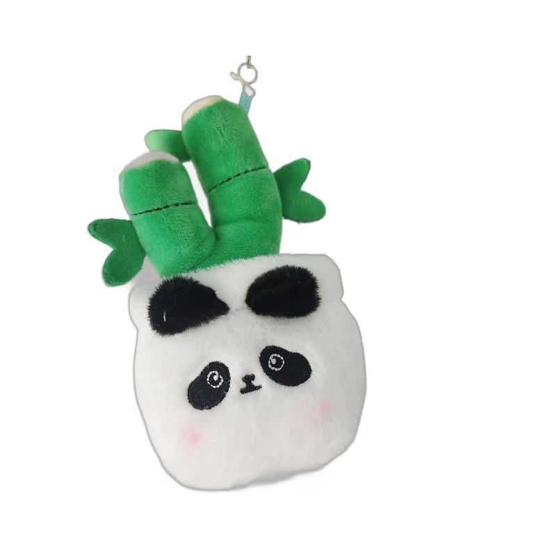 Adorable Panda Plush Keychain Cute Animal Doll Short Plush Hanging Accessory