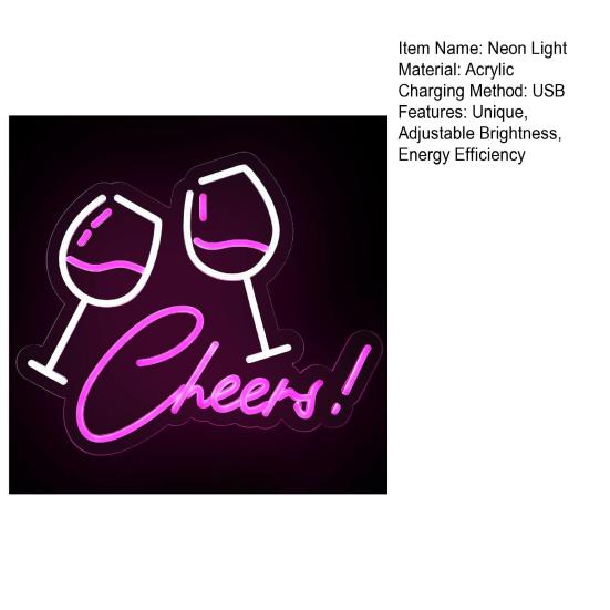 Neonlichtschild Personalisiertes LED-Neonlicht Großes LED-Neonschild für Restaurant Esszimmer Büro Wanddeko