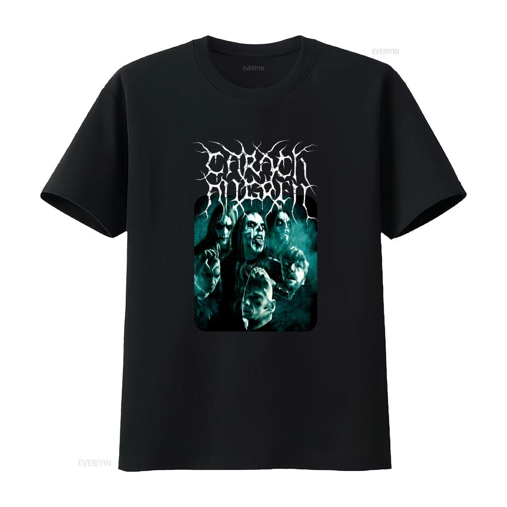 CARACH ANGREN Tour 2017 Band T Shirt for Men Gothic Metal Style with Members Print vintage Washed Breathable fashion graphic